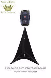 Speaker Stand Scrim - Double Side in Black